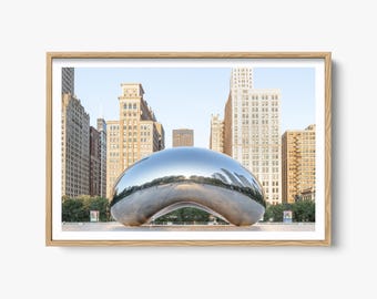 Chicago Print, Urban Fine Art Photography, The Bean Print, Chicago Wall Art, Chicago Architecture, Chicago Landmark Wall Decor