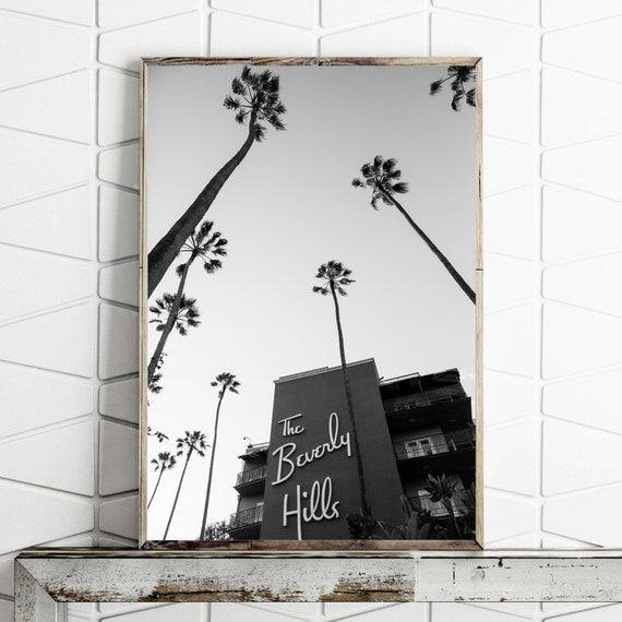 Beverly Hills Hotel - Black and White Photograph - Los Angeles