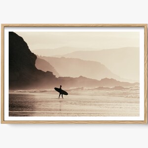 Fine Art Surf Print, Surfer Coastal Ocean Wall Art, Beach Surf Inspired, Minimalist Fine Art Photography, Beach Home Decor, Ocean Wall Decor