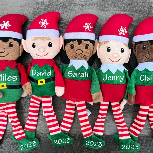 Personalized Christmas Elves, Christmas Elf, Plush Christmas Elves, Girl Elves, Boy Elves, Christmas Gift, Stocking Stuffers