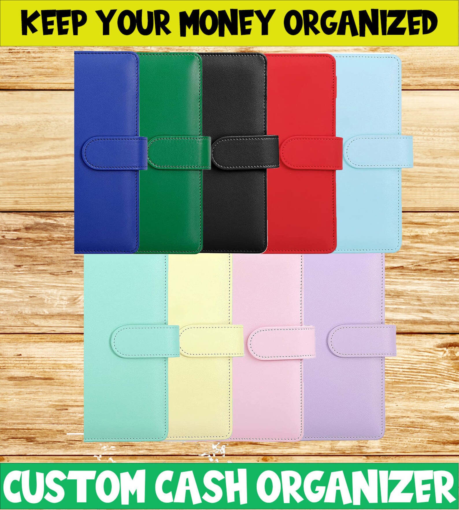 CUSTOM Cash Organizer Cash Binder Cash Organizer Wallet Etsy