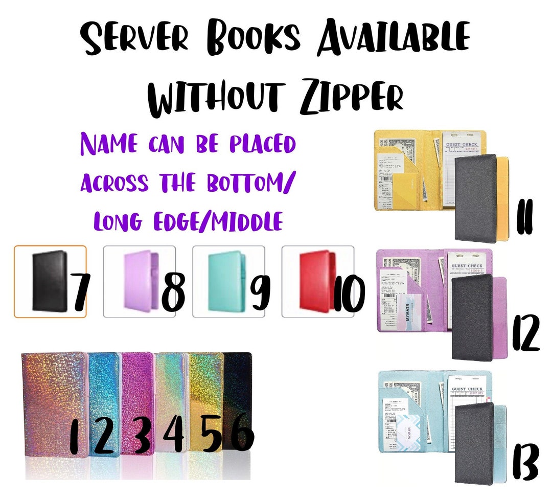 Gift for Her, Gift for Server, Custom Server Book, Waitress Book
