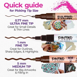 Fine tip markers creating detailed artwork on paper