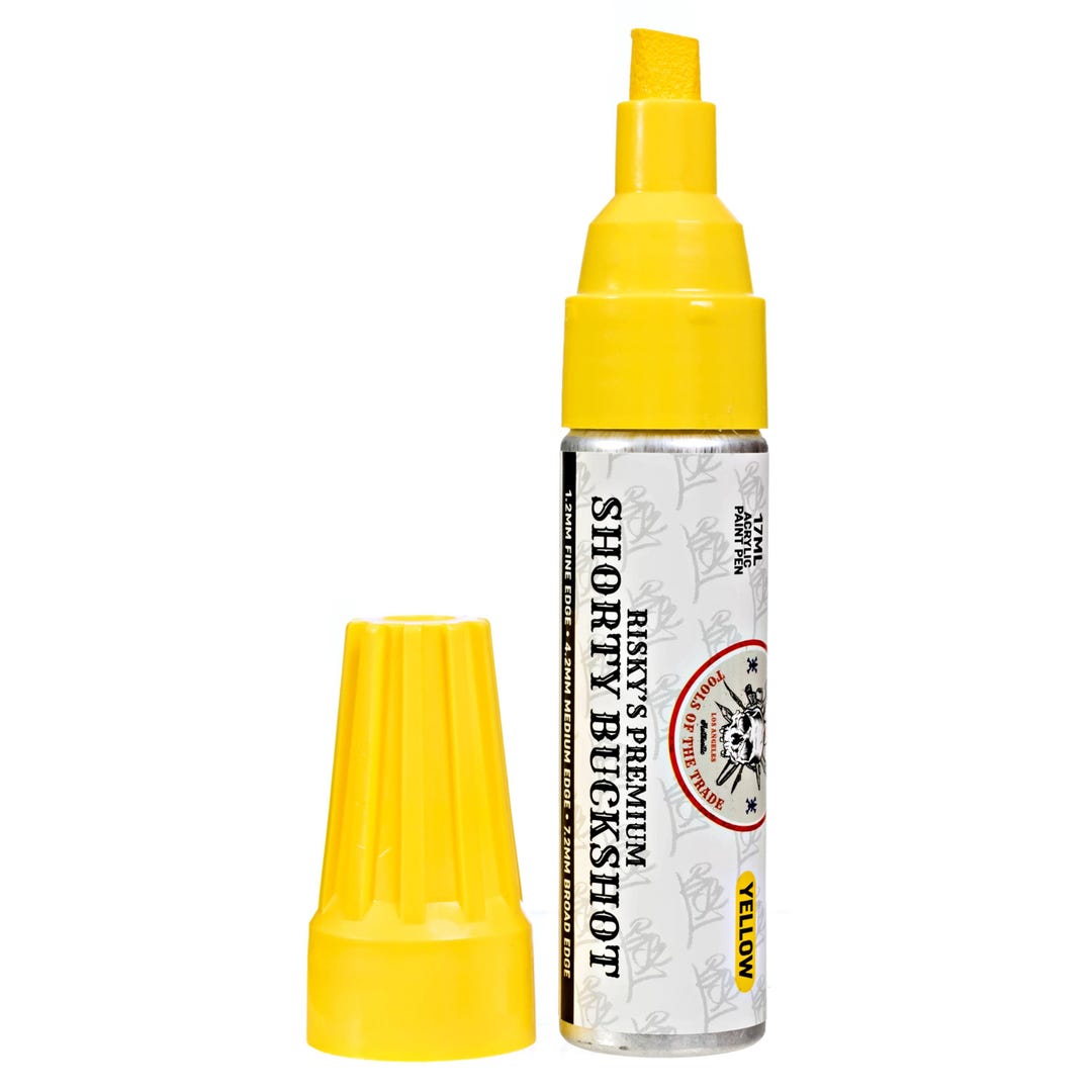Risk Shorty Buckshot Acrylic Based Chisel Tip Paint Pens – Yellow - Etsy