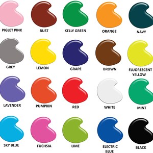 Pre mixed acrylic paint bottles for easy pouring projects