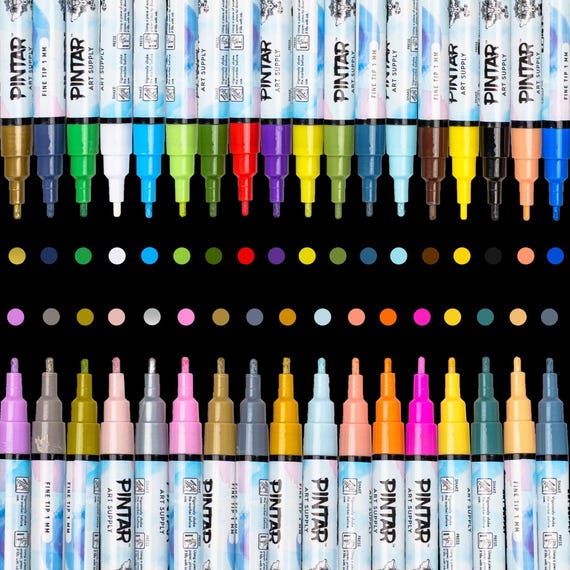 Wholesale Acrylic Paint Markers Set 90 Vibrant Colors, Extra Fine & Medium Tips, Permanent Ink For Rock, Wood, Canvas & More Art Supplies 2024 From Pang009, $6.79