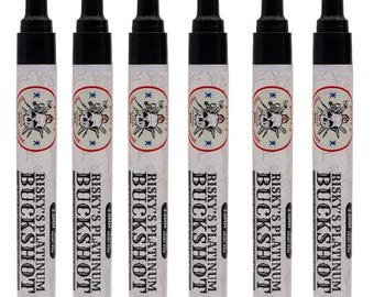 Risk Platinum 3mm Acrylic Based Paint Pens – 6 Pack – Black