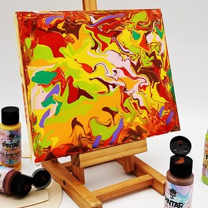 High-flow acrylic paint, Pour painting supplies,Ready-to-use acrylic paint