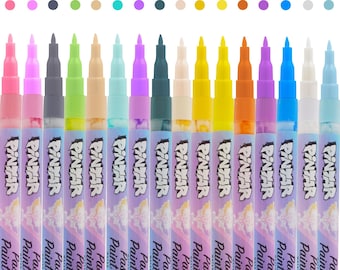 May include: A set of 16 pastel paint pens with a rainbow of colors. The pens are labeled "PINTAR Pastel Paint Pens".