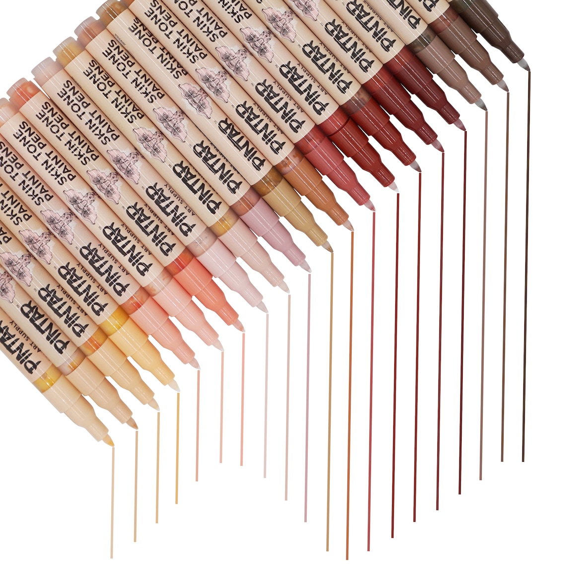 Pintar Skin Tone Paint Pens 20 Pack Marker Set with Fine Tip Etsy