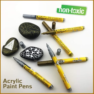 0.7mm paint pens, Rock painting markers, Wood painting pens, Glass painting markers, Craft paint pens