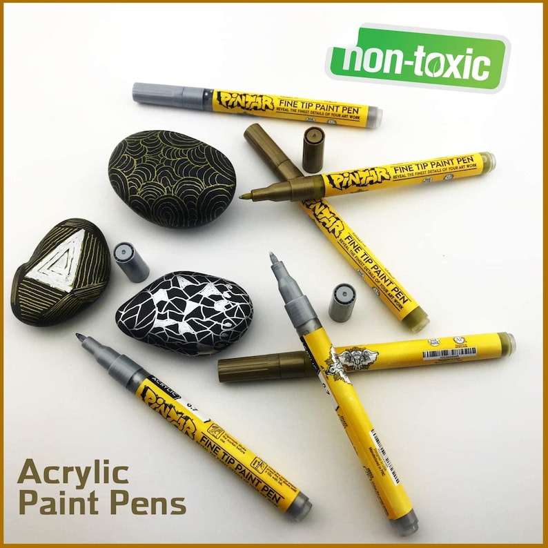 0.7mm paint pens, Rock painting markers, Wood painting pens, Glass painting markers, Craft paint pens