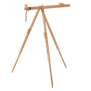 Meeden Tripod Field Painting Easel With Carrying Case - Solid Beech Wood Universal Tripod Easel Portable Painting Artist Easel, Perfect For