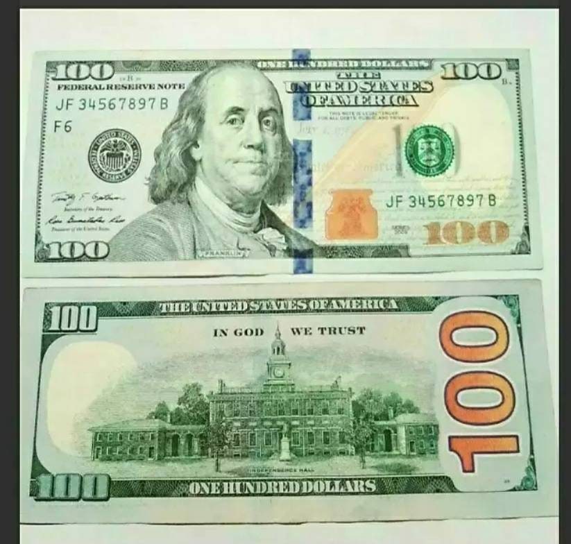 Perfect ladder serial number 3456789 hundred dollar bill Etsy