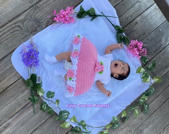 Häkelanleitung Baby Kleid MUSTER nur PDF 3-6 Monate