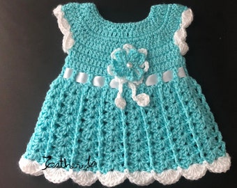Crochet Baby dress pattern 0-3 months