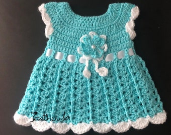 Patron robe bébé au crochet 0-3 mois