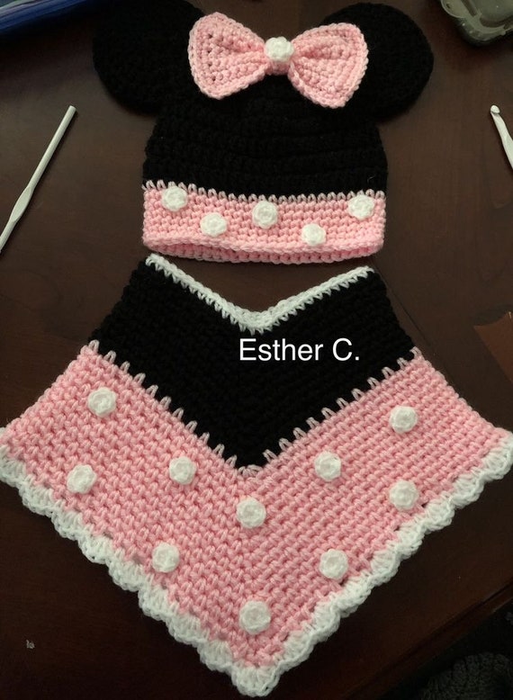 Minnie Mouse Inspired Poncho and Hat PATTERN ONLY PDF - Etsy Minnie Mouse Inspired Poncho and Hat PATTERN ONLY PDF - Etsy