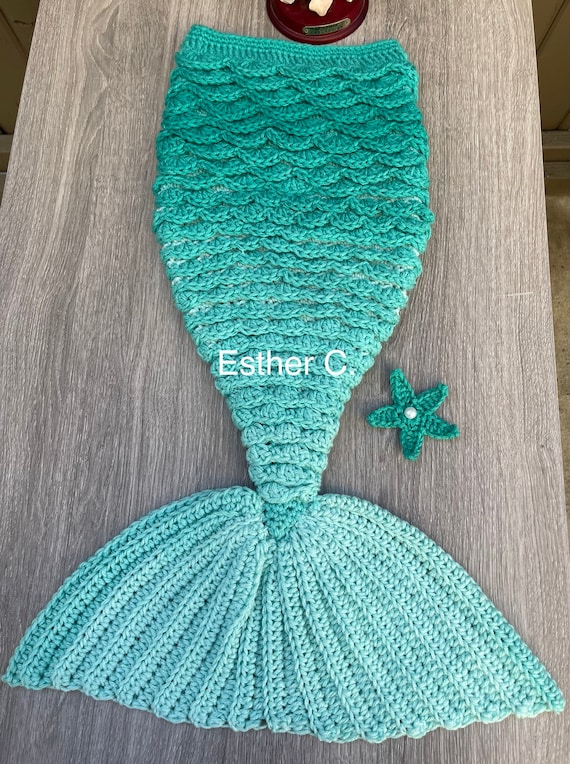 How to crochet a mermaid tail for dolls (portuguese/spanish) 