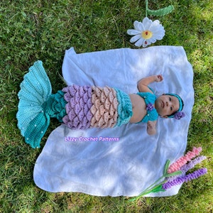 Mermaid inspired costume Baby Mermaid photo prop