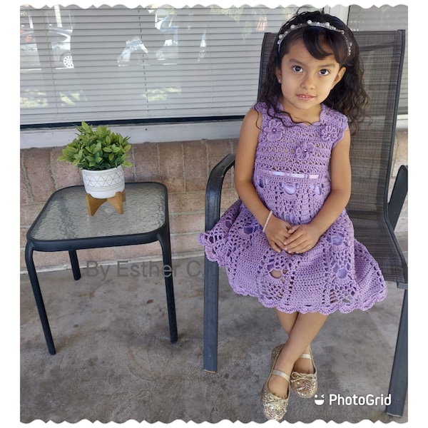 Crochet Girl Dress Etsy