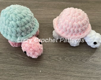 Handmade in USA Crochet Turtle Plushie