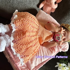 Pineapple Stitch Baby Dress  with sandals and headband pattern 6-12 months (Easy to Follow) Instant Download PDF