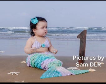 Crocodile Stitch Mermaid Tail PATTERN ONLY PDF Intermediate - Experienced Level Crochet Mermaid Costume 1-2 years