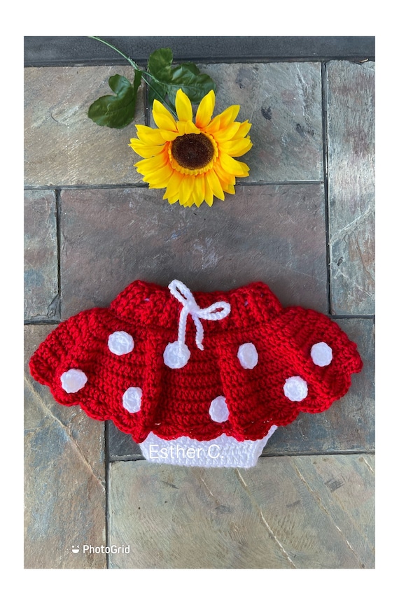 Crochet Pattern Minnie Mouse outfit