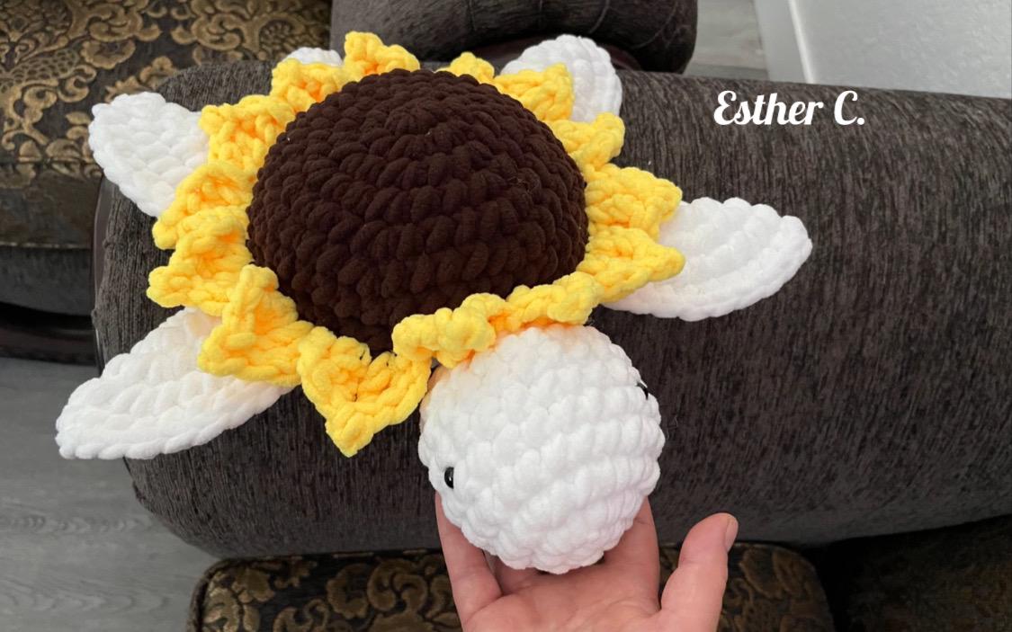 SUNFLOWER TURTLE CROCHET Pattern Instant Download Pdf Super Cute Sea ...