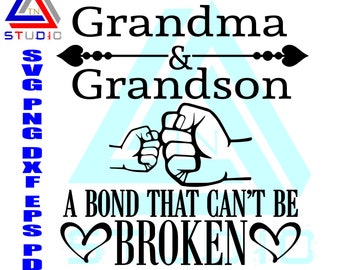 Download Grandma And Grandson Svg Etsy