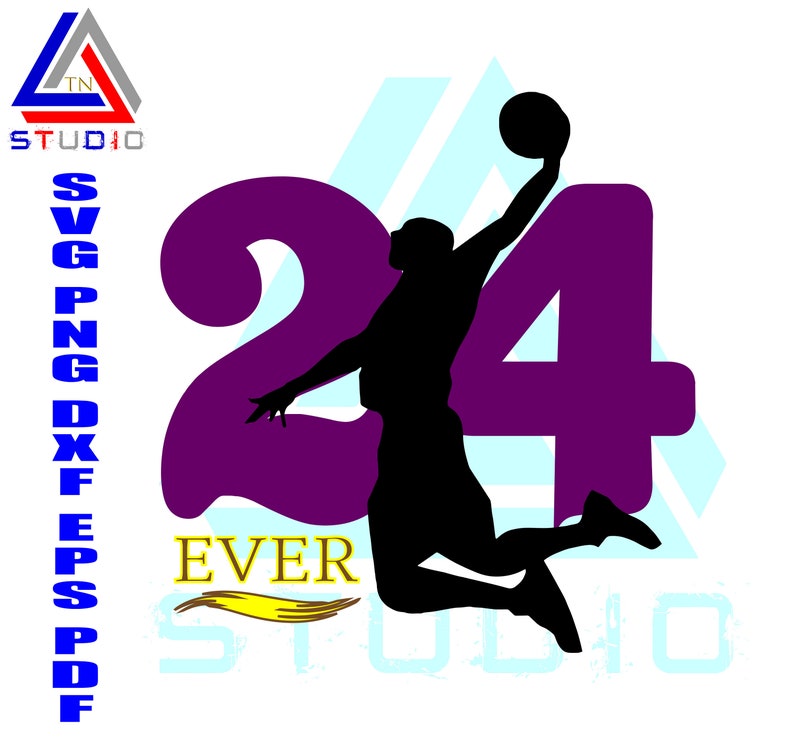 Kobe Bryant Svg 24 Forever Legend Rest In Peace Memorial | Etsy