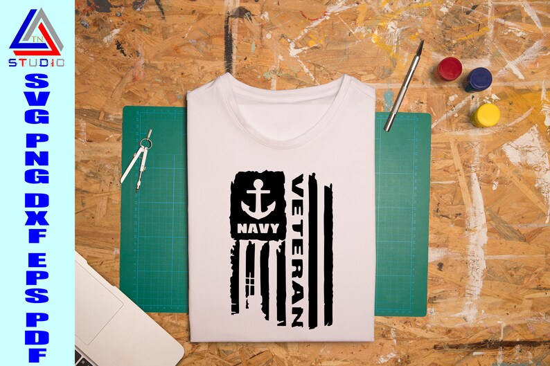Download Navy Veteran Svg American Flag Veteran Svg Army Veteran ...