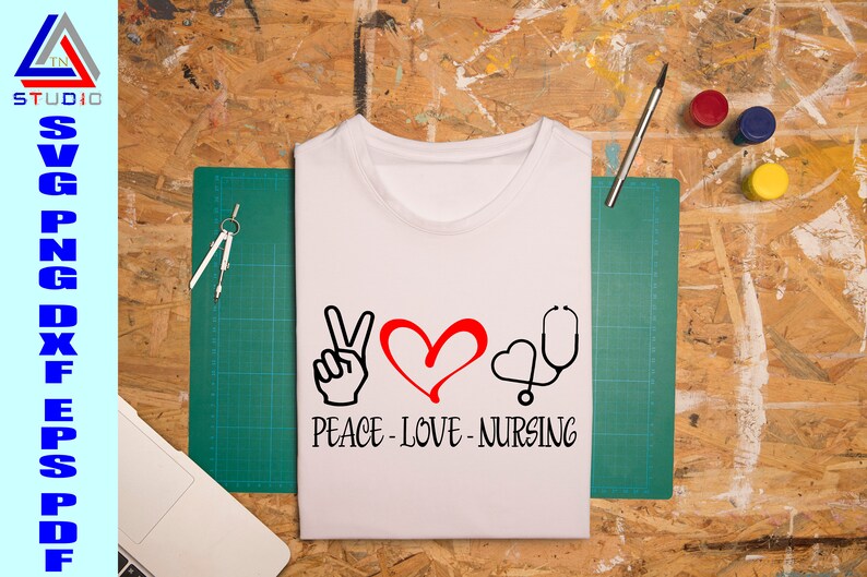 Free Free 282 Peace Love Nursing Svg Free SVG PNG EPS DXF File