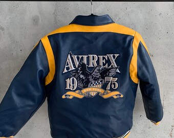 Vintage Avirex 1975 Leather Varsity 