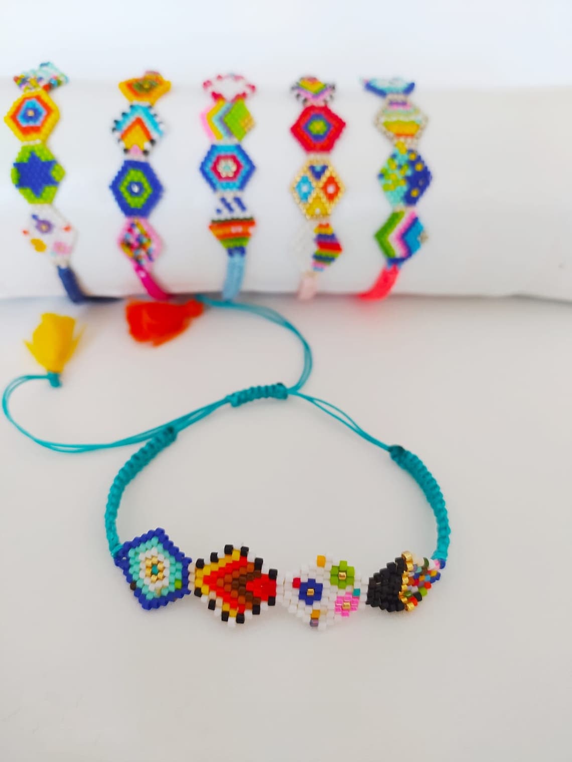 Miyuki Beaded Bracelet Miyuki Bracelet Pattern Miyuki Delica Etsy