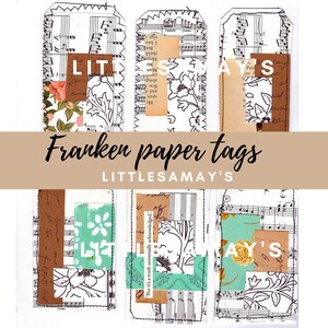 Junk Journal, Kit, Journal Tags, Junk Journal Embellishment, Ephemera, Digital Download, Collage tags, junk journal tags, journal ephemera