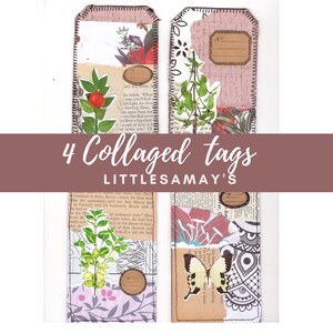 Junk Journal, Kit, Journal Tags, Junk Journal Embellishment, Ephemera, Digital Download, Collage tags, junk journal tags, journal ephemera
