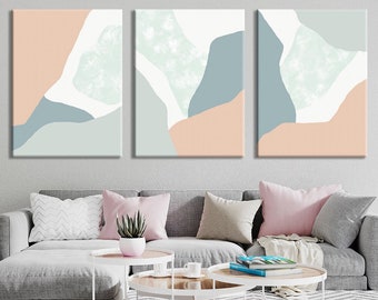 Abstract Wall Art Print Bedroom Wall Decor Extra Large Living - Etsy