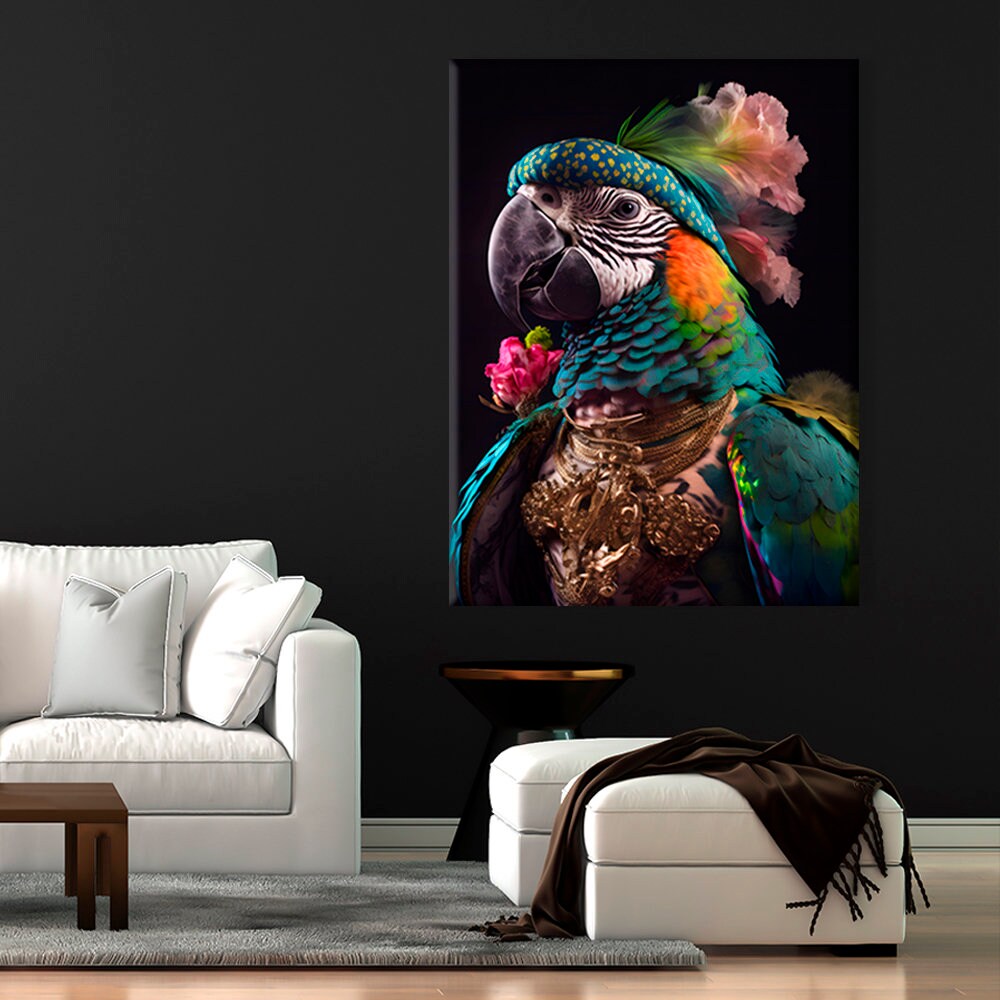 Brazilian Parrot Wall Art Parrot Wall Art Parrot Wall Decor Etsy