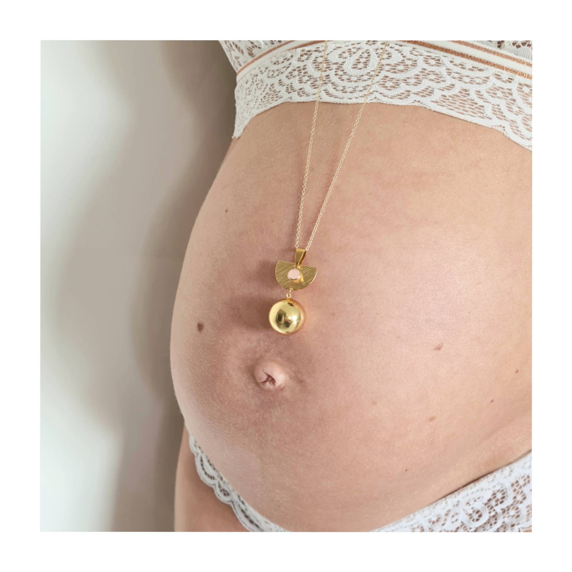 Buy Gold Pregnancy Bola Pregnant Woman s Golden Long Necklace