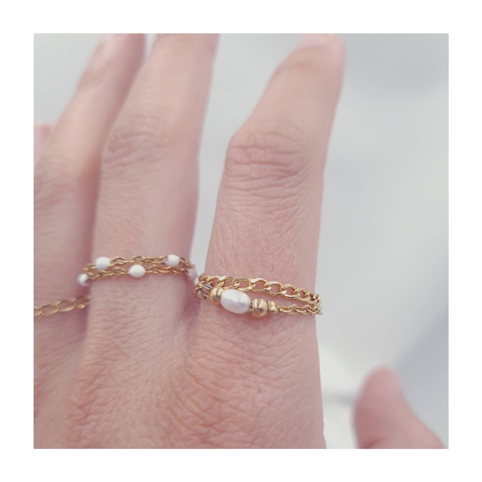 Bague Doreille Avec Chaine Gael