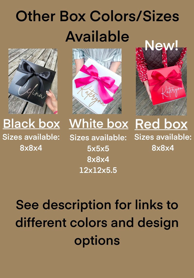 Custom Gift Boxpersonalized Gift Boxcustom Name Box Etsy