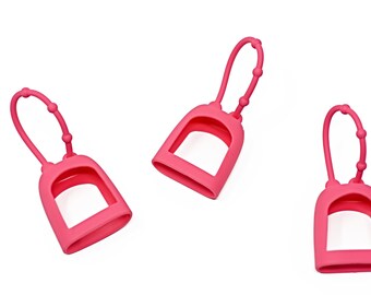 Porta gel detergente per le mani da 1 oz rosa salmone/formato da viaggio/porta disinfettante per le mani/antibatterico