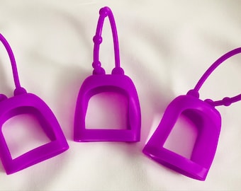 Porta gel detergente per le mani viola da 1 oz/formato da viaggio/porta disinfettante per le mani/antibatterico