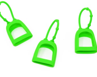 Porta gel detergente per le mani da 1 oz verde lime/formato da viaggio/porta disinfettante per le mani/antibatterico