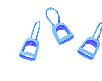 Porta gel detergente per le mani Ocean Blue da 1 oz / Formato da viaggio / Porta disinfettante per le mani / Antibatterico