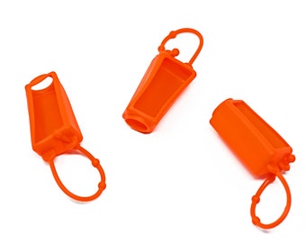 Porta gel detergente per le mani Tiger Orange da 1 oz / Formato da viaggio / Porta disinfettante per le mani / Antibatterico