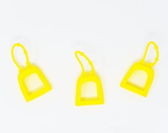 Porta gel detergente per le mani da 1 oz Banana Giallo / Formato da viaggio / Porta disinfettante per le mani / Antibatterico