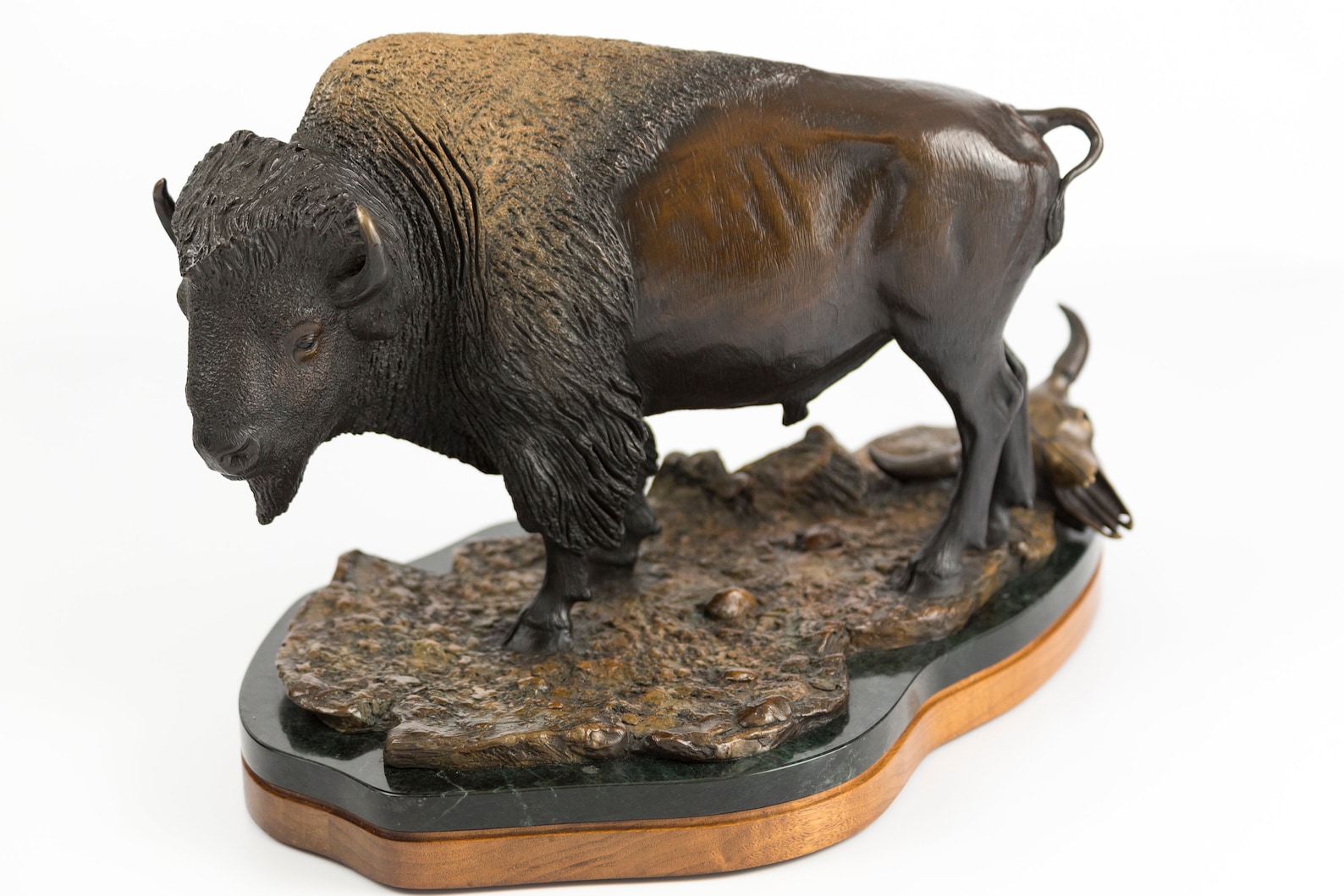 Bronze Buffalo Sculpture Etsy